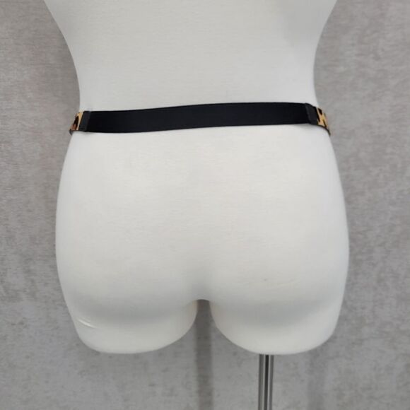 Chico's Belt Leopard Pony Hair Dyed Calf Hair Hook and Circle Toggle Closure NEW - Picture 5 of 12